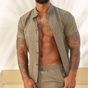 Nwt men linen shirt only